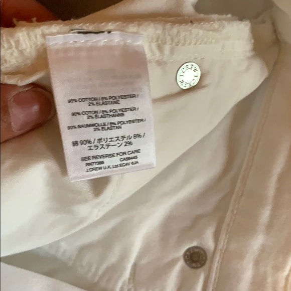 NWT J.Crew 9" Toothpick Button front size 27 white - Picture 4 of 10
